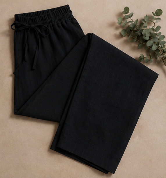 Black Linen Pants