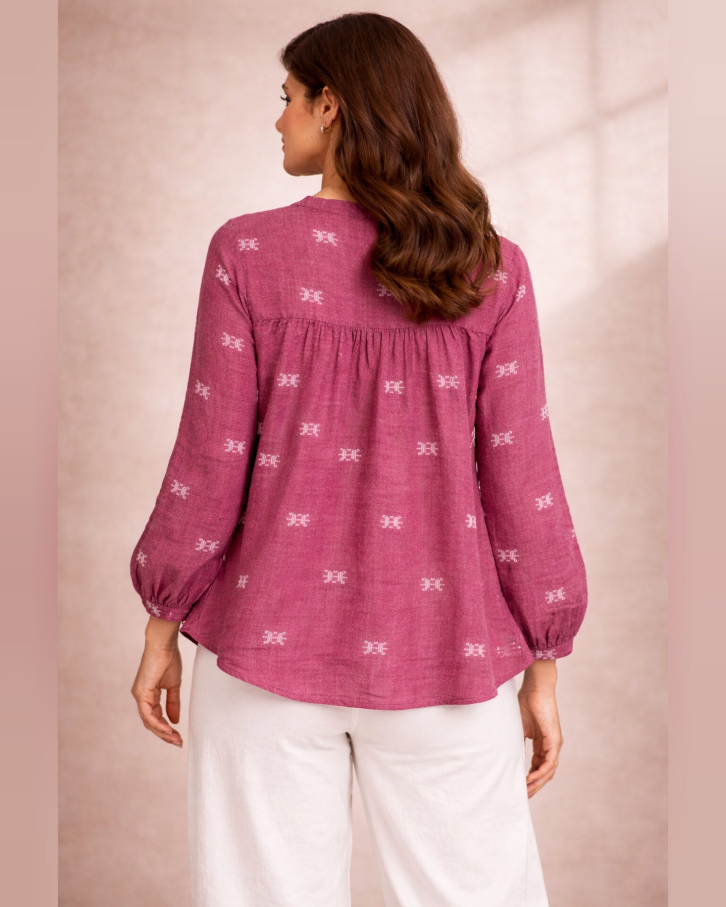 Pink Flared Top