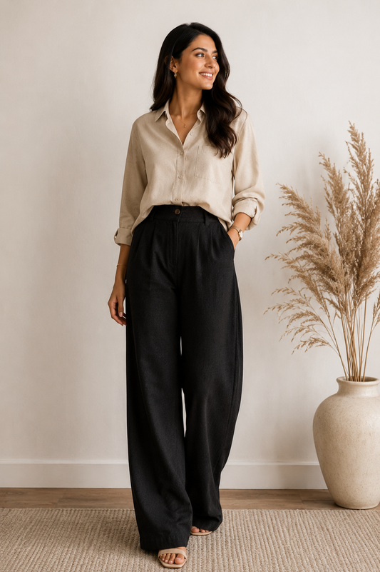 Black Linen Pants