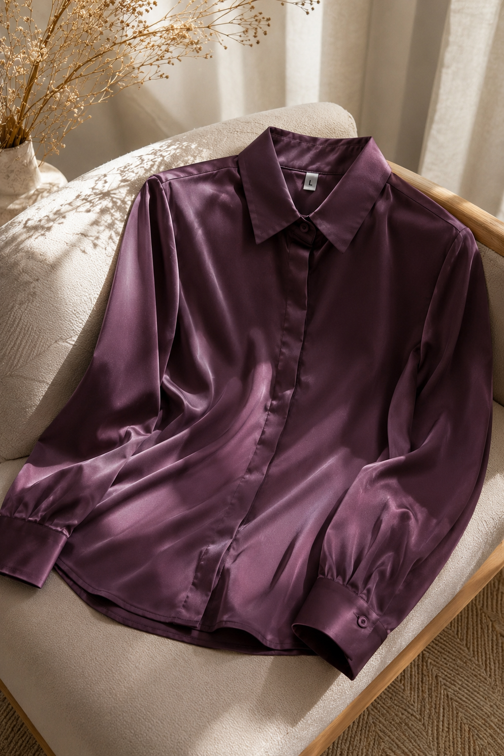 Full Sleeve Satin Shirt