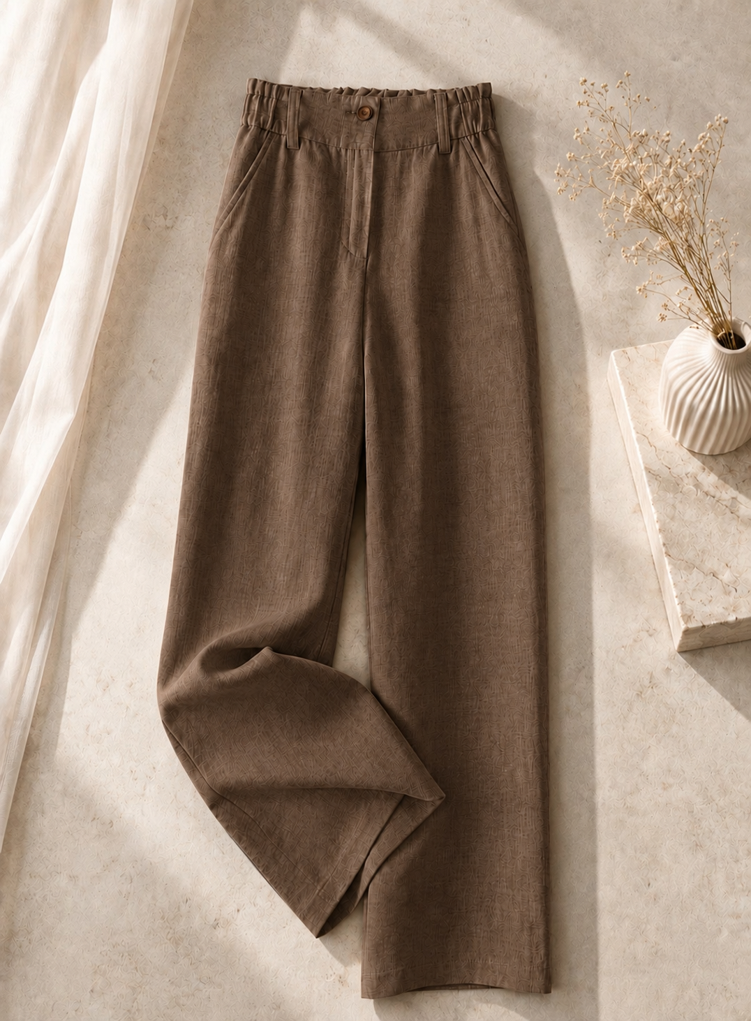 Chikoo Linen Pants