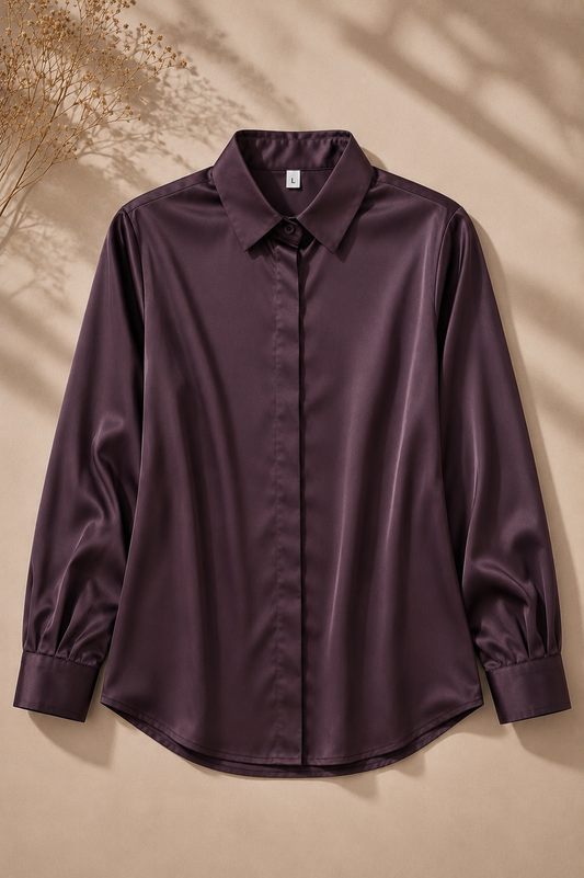 Full Sleeve Satin Shirt