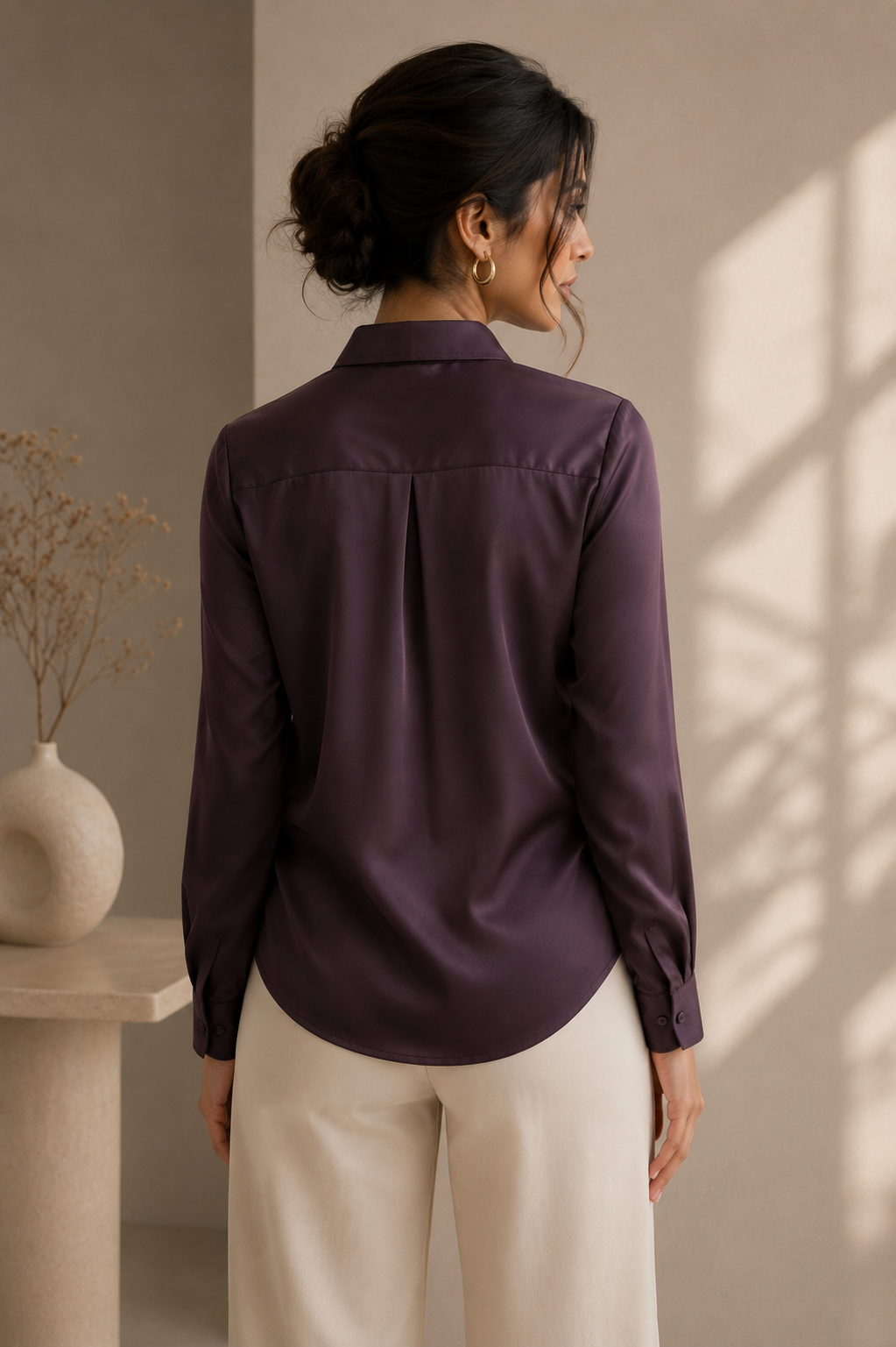 Full Sleeve Satin Shirt