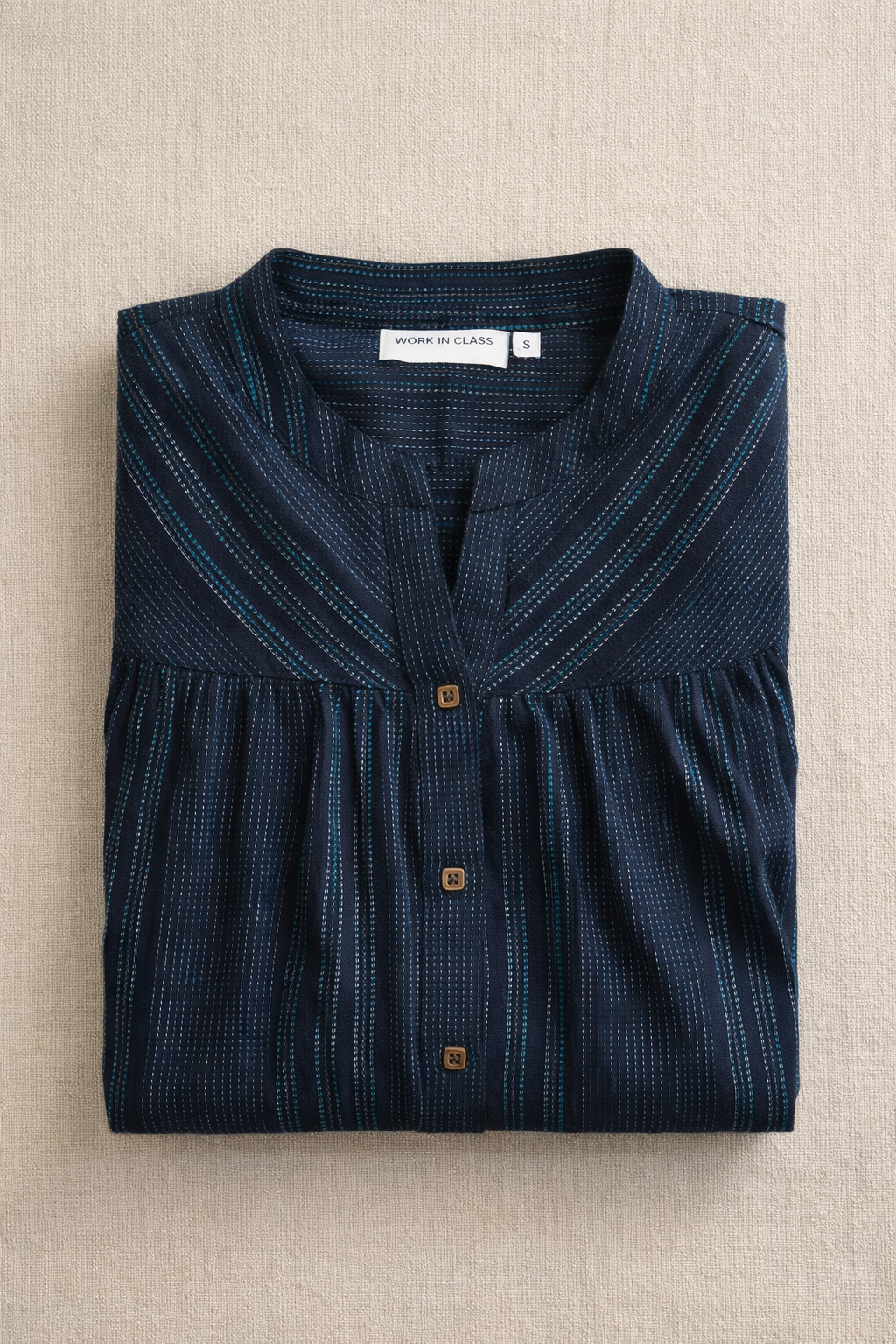 Blue flared top
