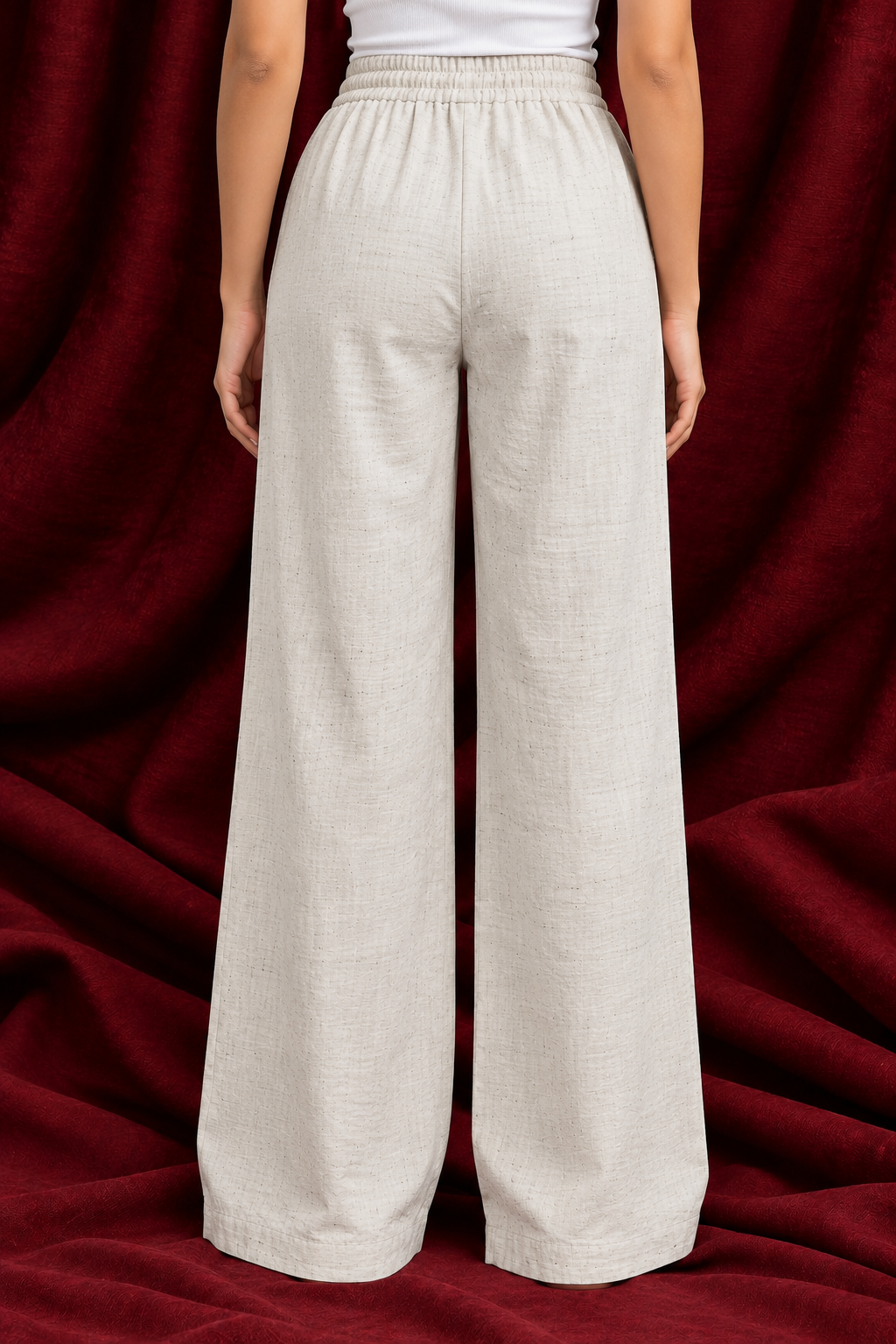 Natural white Linen Pants